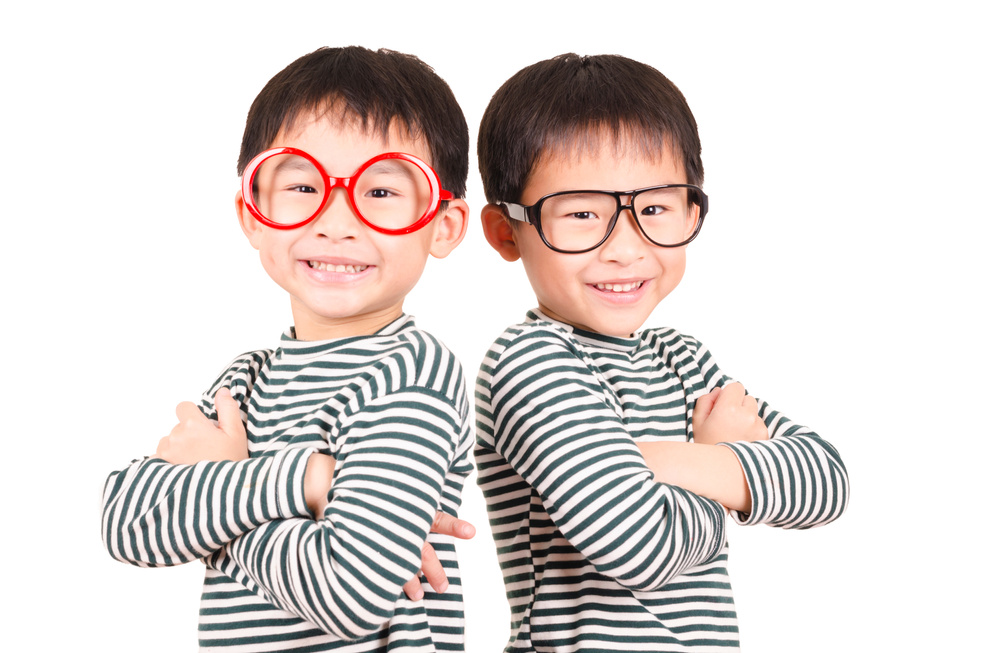 Smiling twin